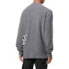 Off-White Herre FW22 Strikket Langermet Rundhalset Ullgenser Grå