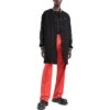 Off-White Herre FW22 Stripe Mid-Length Aviator-versjon Svart jakke