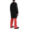 Off-White Herre FW22 Stripe Mid-Length Aviator-versjon Svart jakke