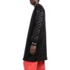 Off-White Herre FW22 Stripe Mid-Length Aviator-versjon Svart jakke
