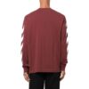 Off-White Herre FW22 Stripe Printing Rundhalset Pullover Rød