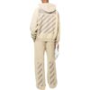 Off-White Herre FW22 Stripe-trykk Snøring Rett ben Casual bukser/bukser Beige