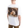 Off-White Herre FW22 T-skjorte med karaktertrykk, rund hals og korte ermer, vanlig versjon, hvit