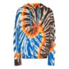 Off-White Herre FW22 Tie Dye Abstrakt mønster Trykk Snøring Løs passform Flerfarget
