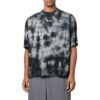 Off-White Herre FW22 Tie Dye Logo-trykk Rund hals Kort ermet Løs passform Grå T-skjorte