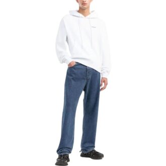 Off-White Herre FW22 Trykk Casual Hette Langermet Versjon Hvit