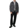 Off-White Herre FW22 Twill-trykk, enkeltspent, langermet, standardversjon, svart skjorte