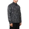Off-White Herre FW22 Twill-trykk, enkeltspent, langermet, standardversjon, svart skjorte