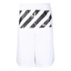 Off-White Herre FW22 Twill-trykk Knelang Elastisk linning Casual shorts Løs passform Hvit