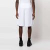 Off-White Herre FW22 Twill-trykk Knelang Elastisk linning Casual shorts Løs passform Hvit