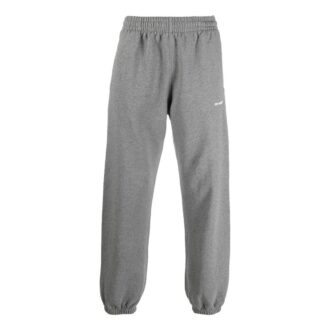 Off-White Herre FW22 Wave Diag Logo Stripe Bundle Feet Sportsbukser/Joggebukser Grå