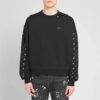 Off-White Herre-genser i bomull med rund hals, svart