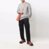 Off-White Herre-genser i ull med brodert logo, grå