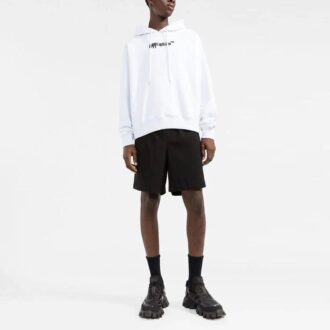 Off-White Herre-genser med alfabet på brystet, vanlig versjon, hvit