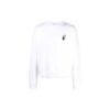 Off-White Herre-genser med logo og pilemønster, løs passform, hvit