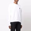 Off-White Herre-genser med logo og pilemønster, løs passform, hvit