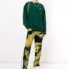 Off-White Herre-genser med logo-trykk, grønn