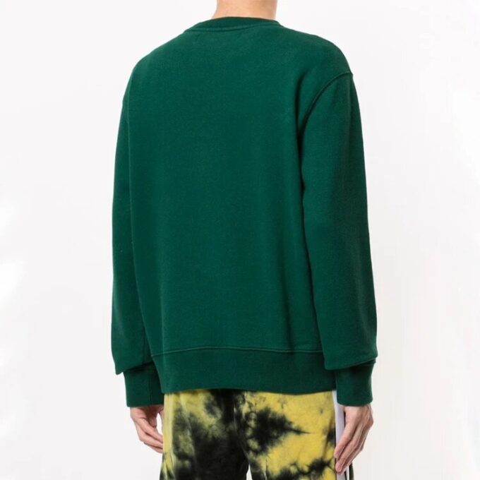 Off-White Herre-genser med logo-trykk, grønn