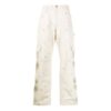 Off-White Herre Geometrisk mønster Spenne Casual Lange bukser/bukser Løs passform Hvit
