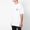 Off-White Herre Golden Ratio Gult gulltrykk Kortærmet Hvit T-skjorte