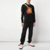 Off-White Herre Hands and Planet L/S Printing Langermet Svart T-skjorte