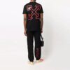 Off-White Herre Hands Off Red Arrow Sportsbukser/Joggebukser Løs Passform Svart