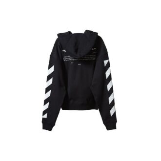 Off-White Herre-langermet T-skjorte med karaktertrykk, svart