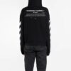 Off-White Herre-langermet T-skjorte med karaktertrykk, svart
