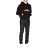 Off-White Herre Langermet T-skjorte med trykk på ryggen, svart