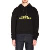 Off-White Herre Langermet T-skjorte med trykk på ryggen, svart