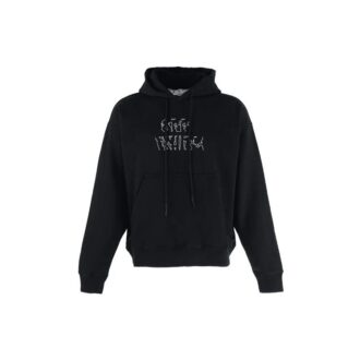 Off-White Herre Logo Brodert Pil Langermet Svart
