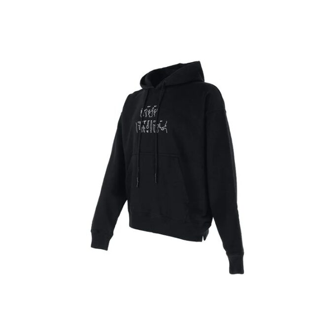 Off-White Herre Logo Brodert Pil Langermet Svart