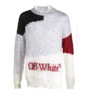 Off-White Herre Logo Colorblock Vanlig versjon Grå Off-White Herre Logo Colorblock Vanlig versjon Grå