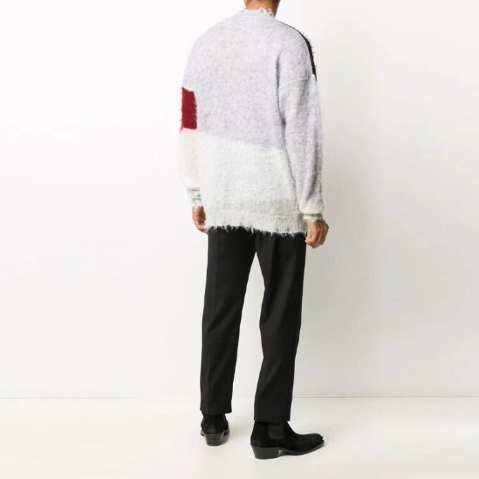 Off-White Herre Logo Colorblock Vanlig versjon Grå