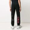Off-White Herre Logo Edderkoppmønster Trykk Bundle Feet Sportsbukser/Joggebukser Svart