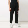 Off-White Herre Logo Edderkoppmønster Trykk Bundle Feet Sportsbukser/Joggebukser Svart