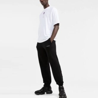 Off-White Herre Logo Ensfarget Bundle Feet Sportsbukser/Joggebukser Svart