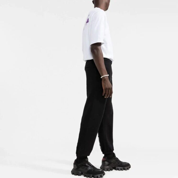 Off-White Herre Logo Ensfarget Bundle Feet Sportsbukser/Joggebukser Svart