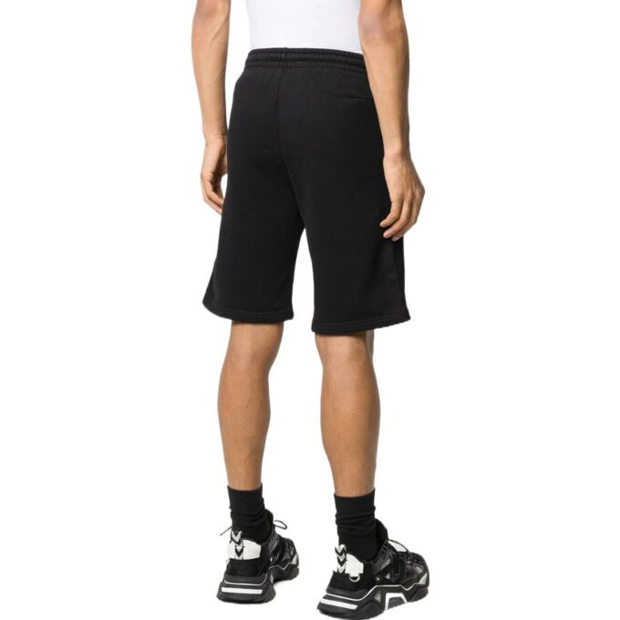 Off-White Herre-logo ensfarget casual Shorts versjon svart