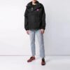 Off-White Herre-logo-genser med hette, løs passform, svart