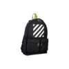 Off-White Herre Logo Glidelås Skolebag Ryggsekk Svart