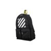 Off-White Herre Logo Glidelås Skolebag Ryggsekk Svart