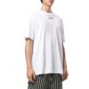 Off-White Herre Logo Graffiti Rundhalset Pullover Kortærmet Løs Passform Hvit T-skjorte