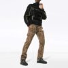 Off-White Herre Logo Label Camouflage Sportsbukser/Joggebukser Slim Fit Beige