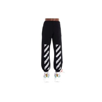 Off-White Herre Logo Mønster Trykk Bundle Feet Sportsbukser/Joggebukser Svart