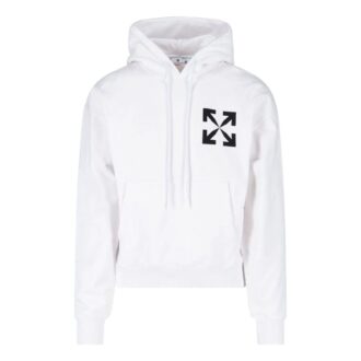 Off-White Herre Logo Mønstertrykk Hvit Off-White Herre Logo Mønstertrykk Hvit