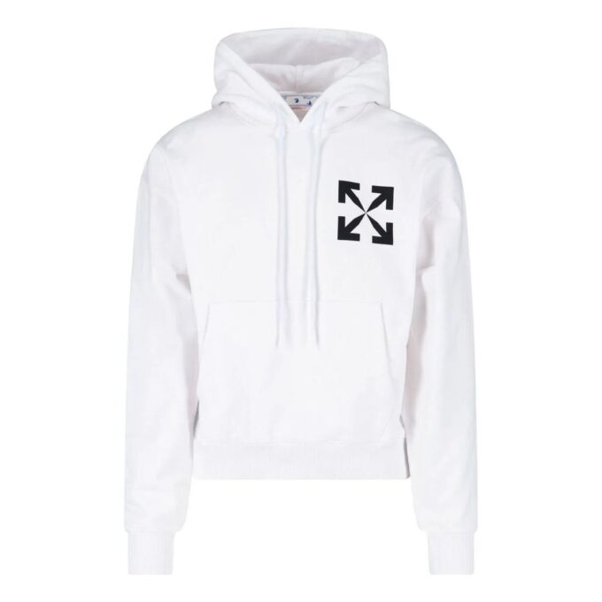 Off-White Herre Logo Mønstertrykk Hvit