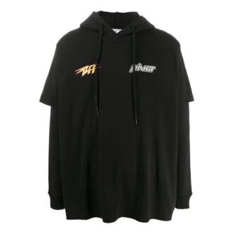 Off-White Herre logo mønstertrykk svart Off-White Herre logo mønstertrykk svart