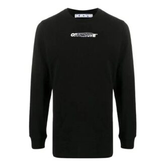 Off-White Herre-logo Mønstertrykk Svarte topper