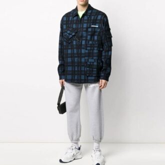 Off-White Herre Logo-trykk Bundle Feet Sportsbukser/Joggebukser Lysegrå